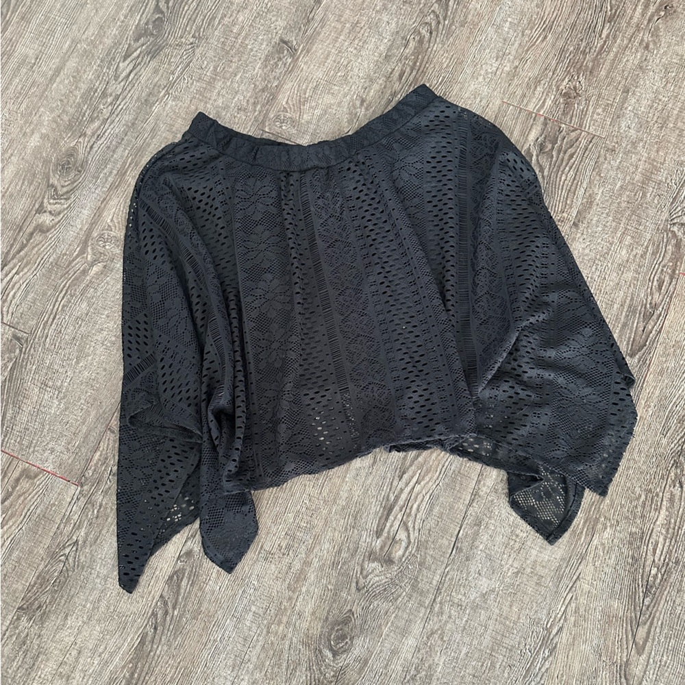 Black Lace Vanity Skirt